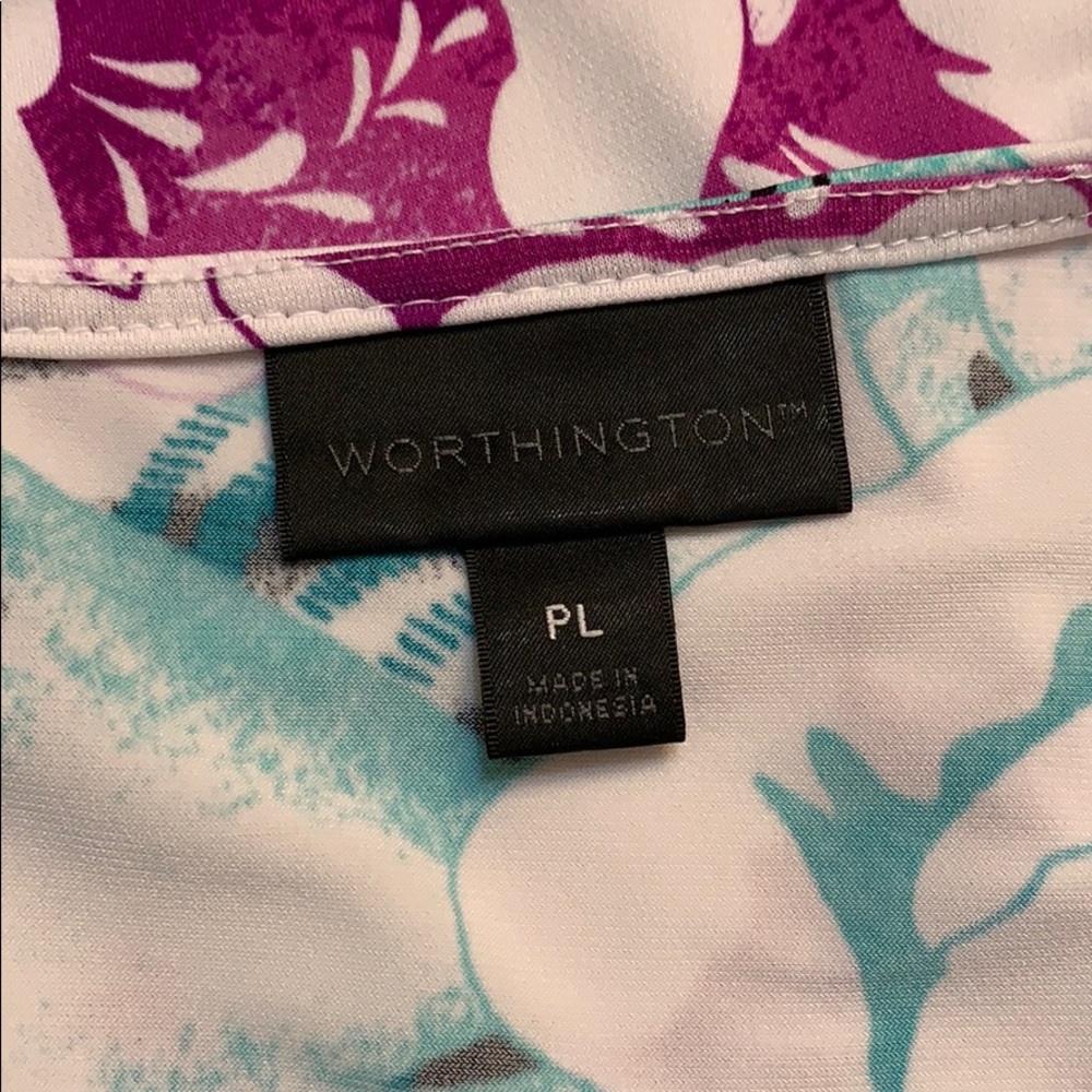 🌟Host Pick✨Worthington-Floral top EUC - Picture 4 of 5